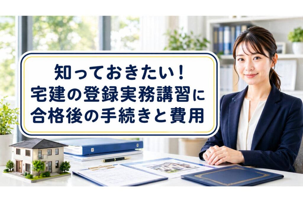 知っておきたい!宅建の登録実務講習に合格後の手続きと費用 - 宅建登録実務講習、登録講習のTAKKYO