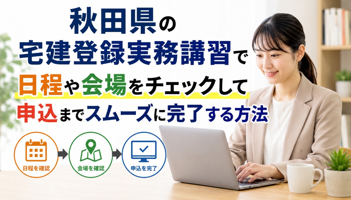秋田県　宅建 登録実務講習